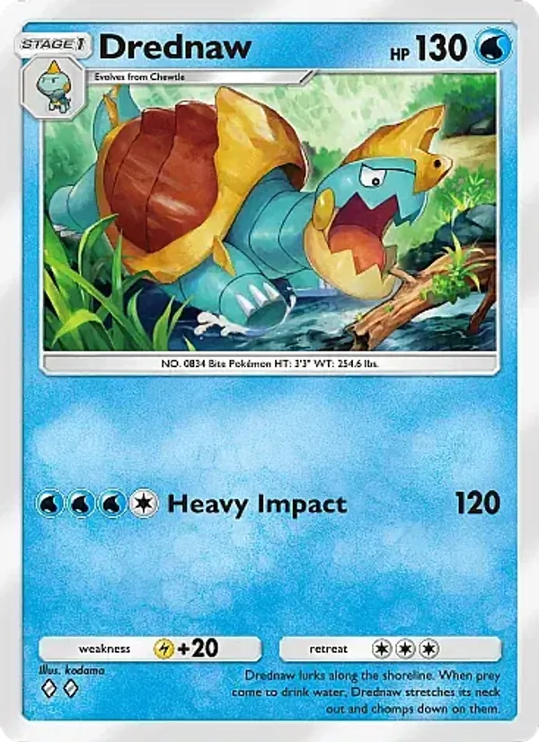 Drednaw - Fantastical Parade Pokemon Card