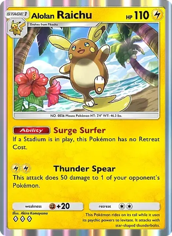 Alolan Raichu - Fantastical Parade Pokemon Card