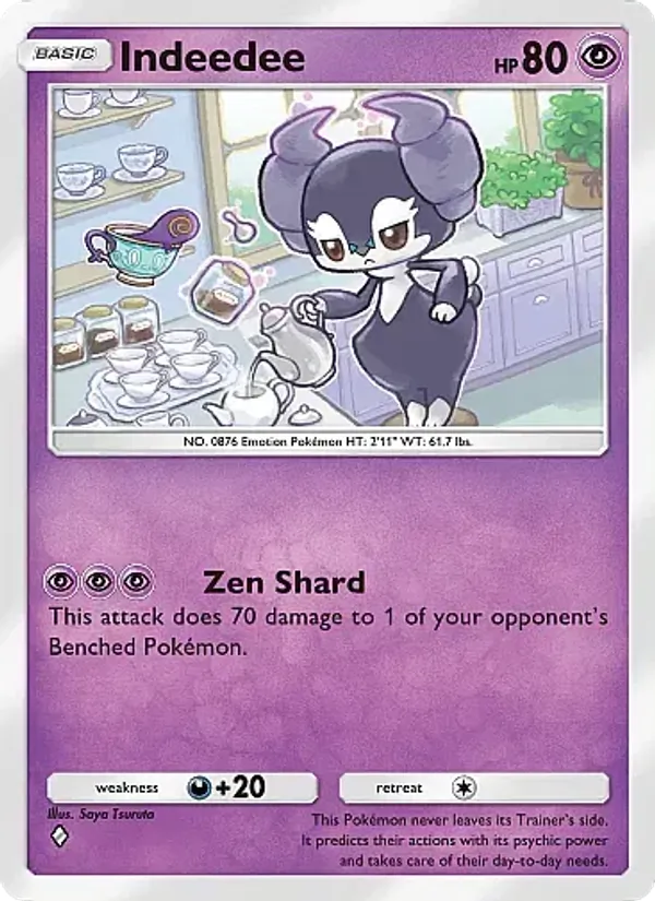 Indeedee - Fantastical Parade Pokemon Card