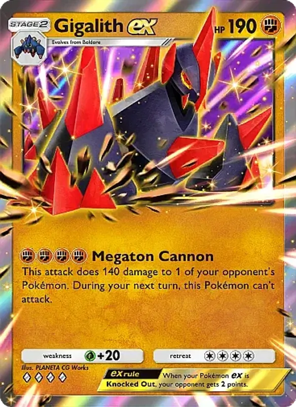 Gigalith ex - Fantastical Parade Pokemon Card