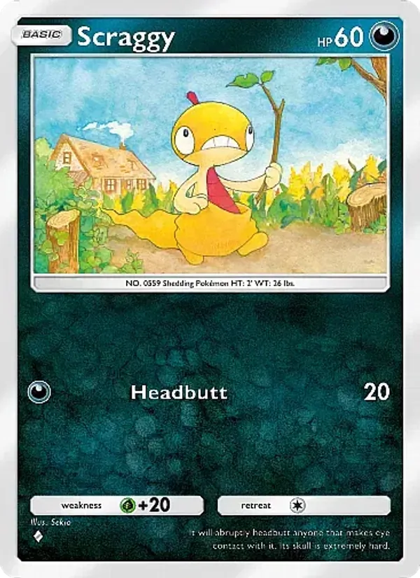 Scraggy - Fantastical Parade Pokemon Card