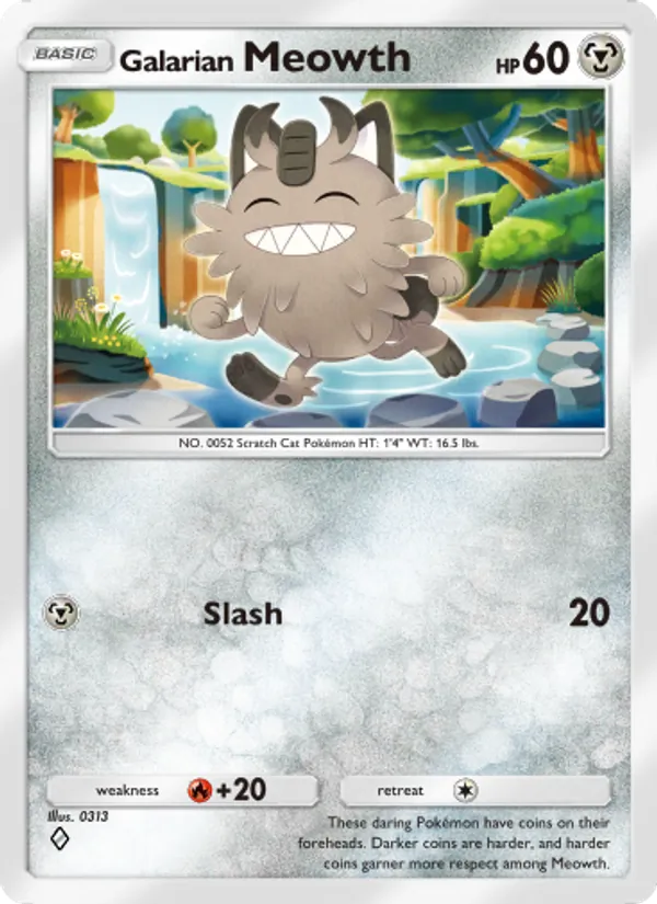 Galarian Meowth - Fantastical Parade Pokemon Card