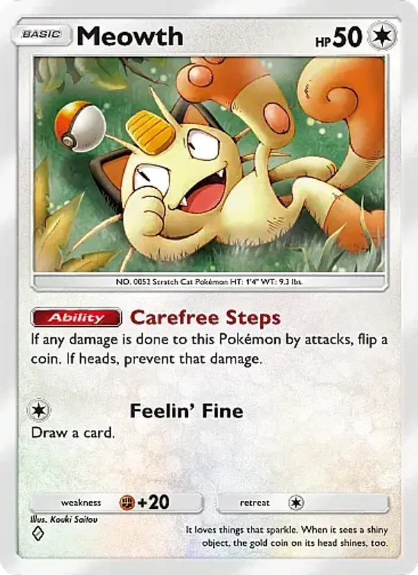 Meowth - Fantastical Parade Pokemon Card