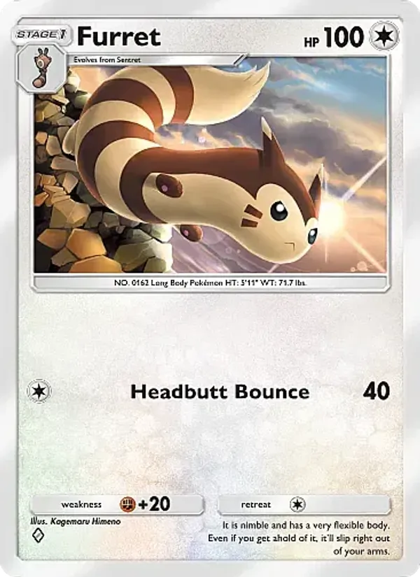 Furret - Fantastical Parade Pokemon Card
