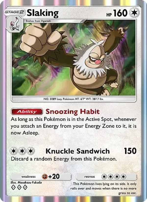 Slaking - Fantastical Parade Pokemon Card