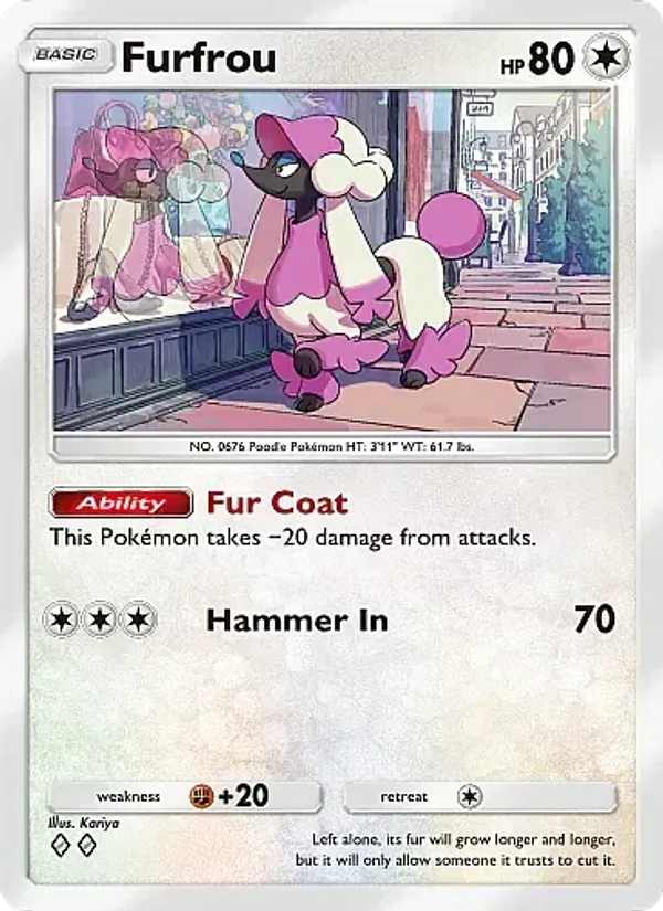 Furfrou - Fantastical Parade Pokemon Card