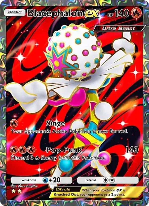Blacephalon ex - Fantastical Parade Pokemon Card