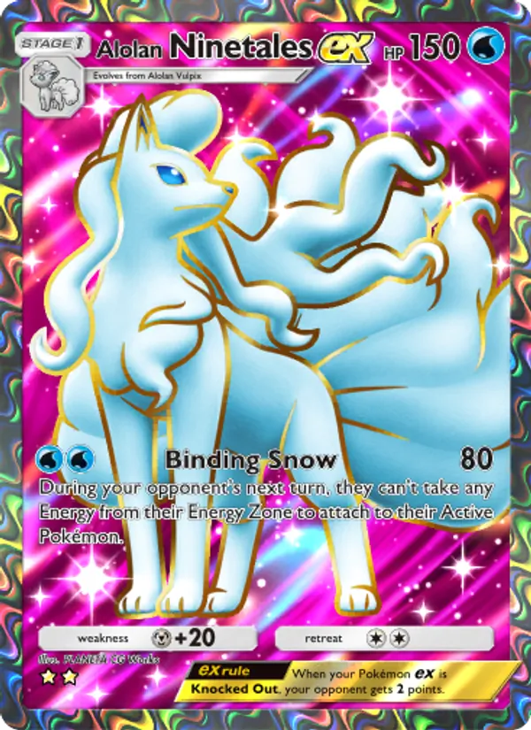Alolan Ninetales ex - Fantastical Parade Pokemon Card
