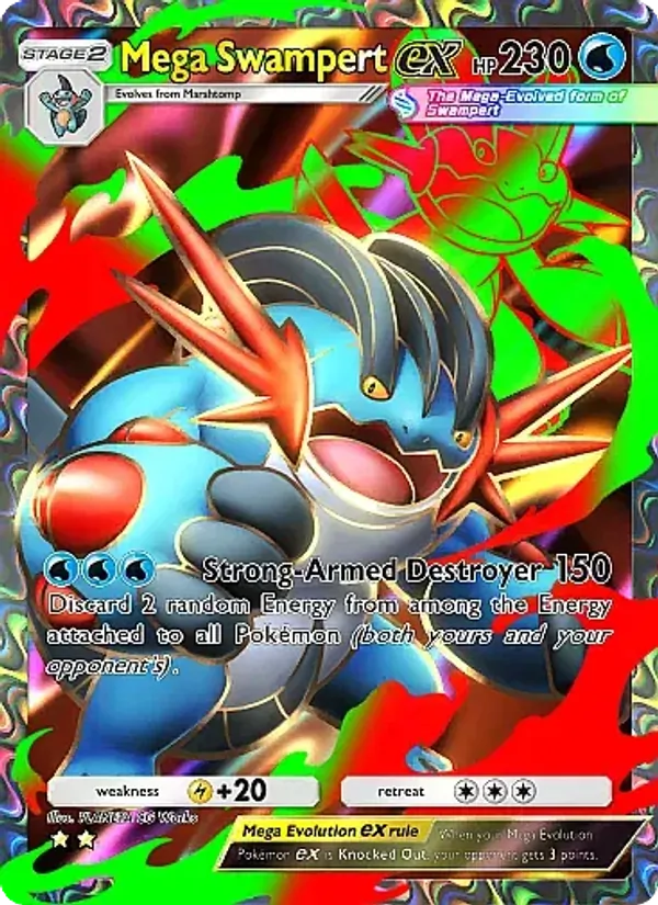 Mega Swampert ex - Fantastical Parade Pokemon Card