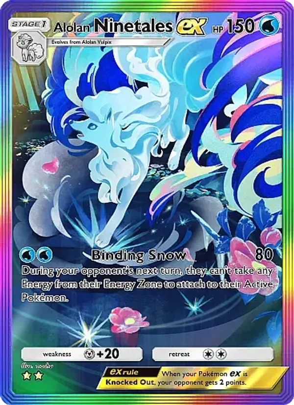 Alolan Ninetales ex - Fantastical Parade Pokemon Card