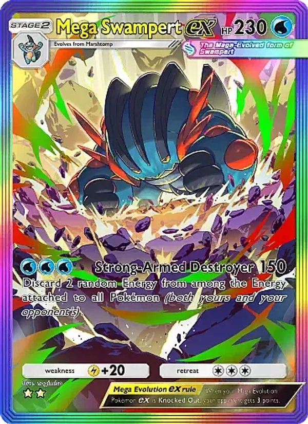 Mega Swampert ex - Fantastical Parade Pokemon Card