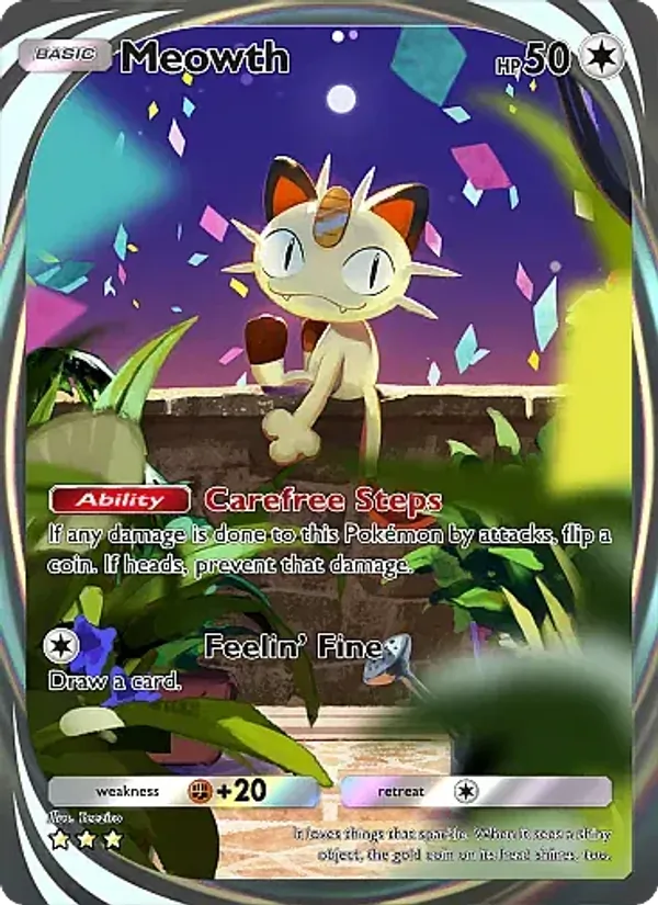 Meowth - Fantastical Parade Pokemon Card