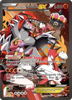 Team Magma's Groudon EX - Double Crisis