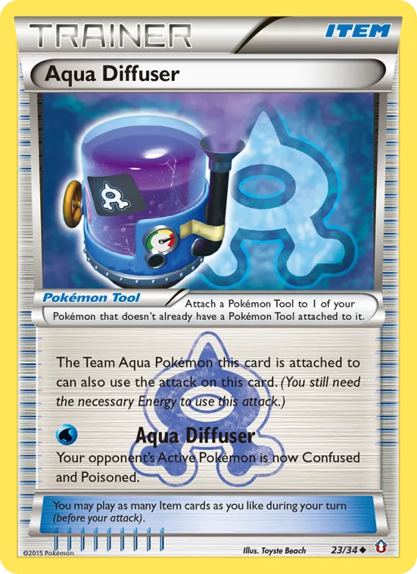 Aqua Diffuser - Double Crisis Pokemon Card