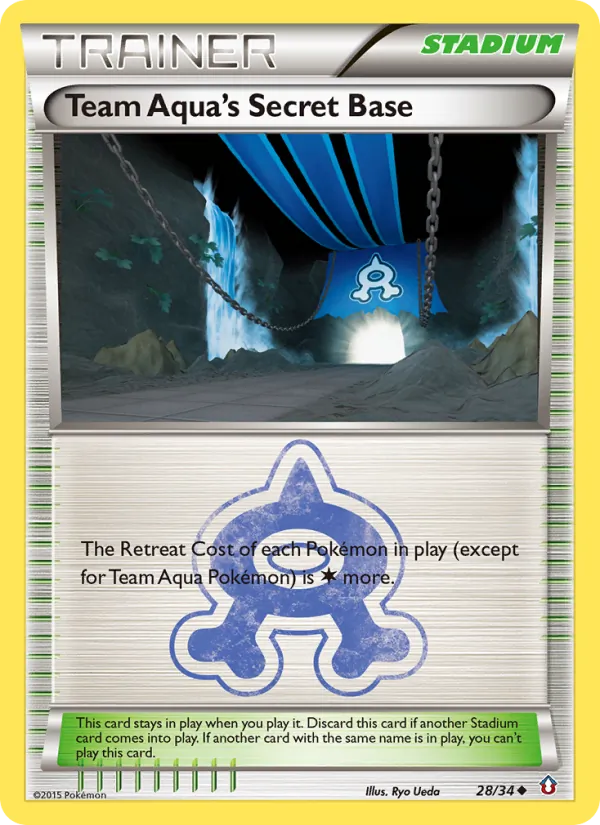 Team Aqua's Secret Base - Double Crisis Pokemon Card