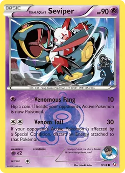 Team Aqua's Seviper - Double Crisis