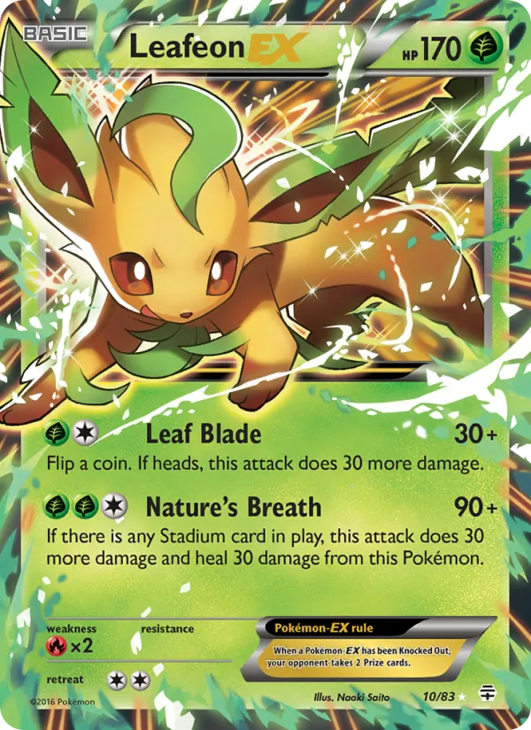 Leafeon EX - Generations Pokemon Card