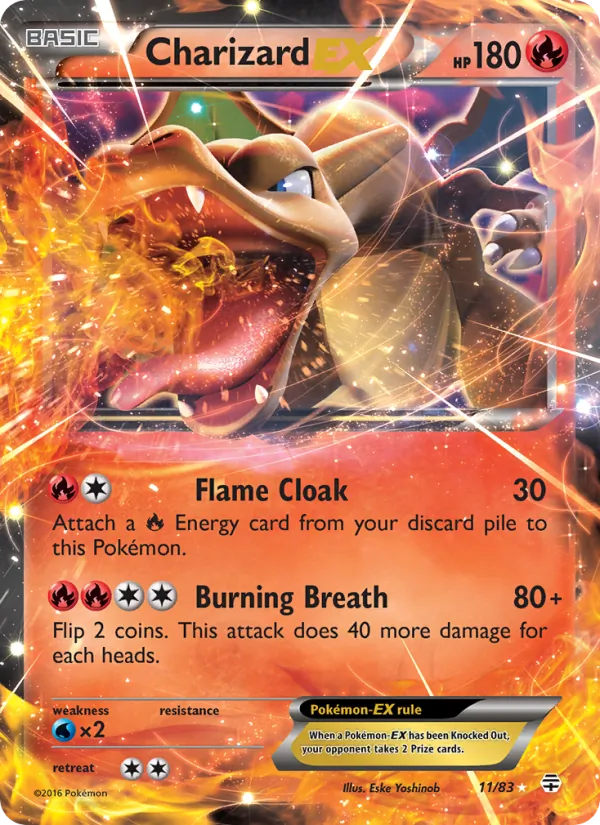 Charizard EX - Generations Pokemon Card