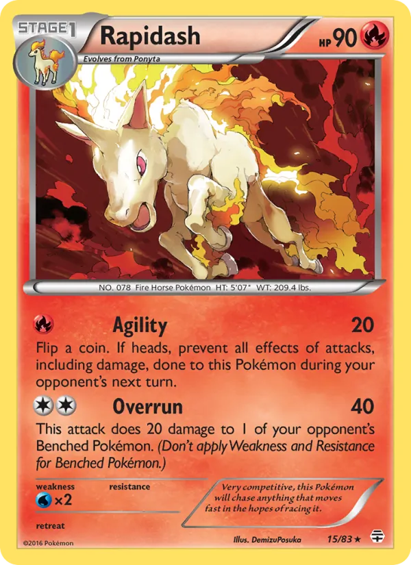 Rapidash - Generations Pokemon Card