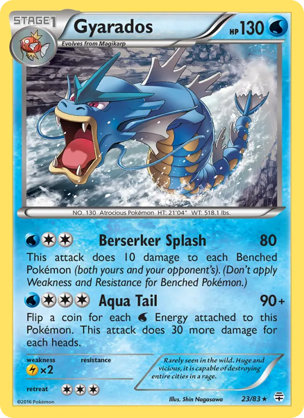 Gyarados - Generations Pokemon Card