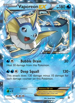 Vaporeon EX - Generations