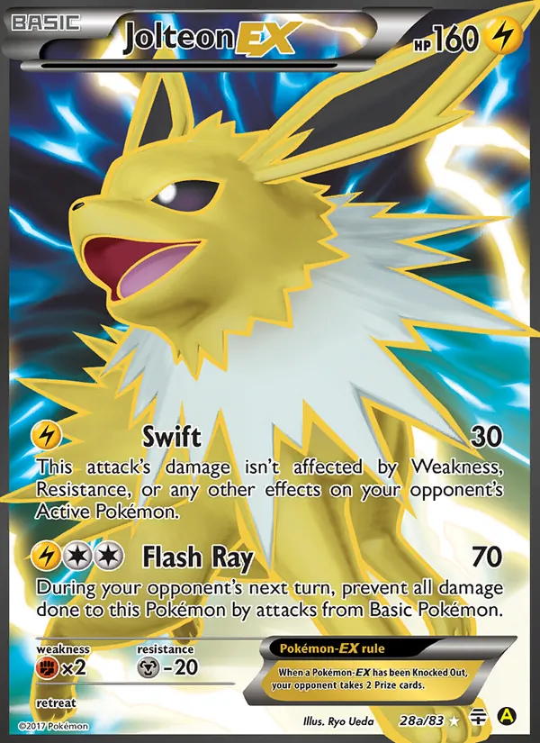 Jolteon-EX - Generations Pokemon Card