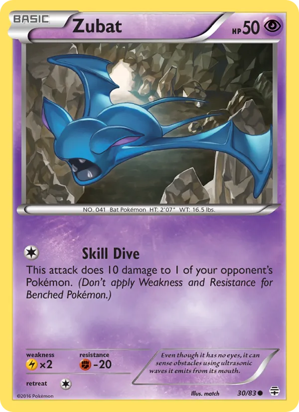 Zubat - Generations Pokemon Card