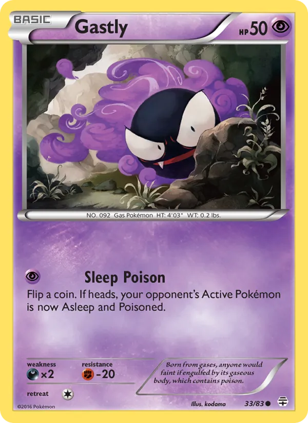 Gastly - Generations Pokemon Card