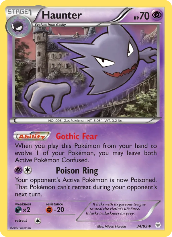 Haunter - Generations Pokemon Card