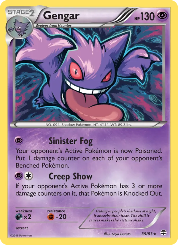 Gengar - Generations Pokemon Card