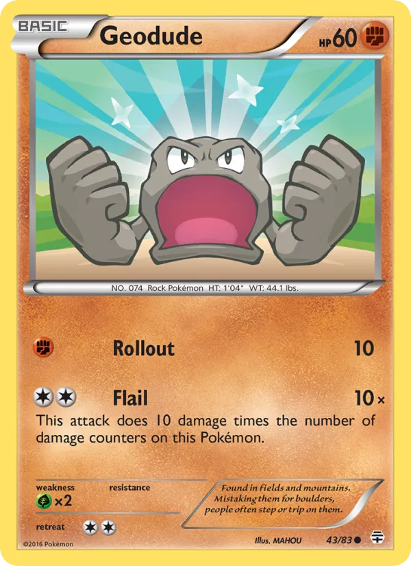 Geodude - Generations Pokemon Card