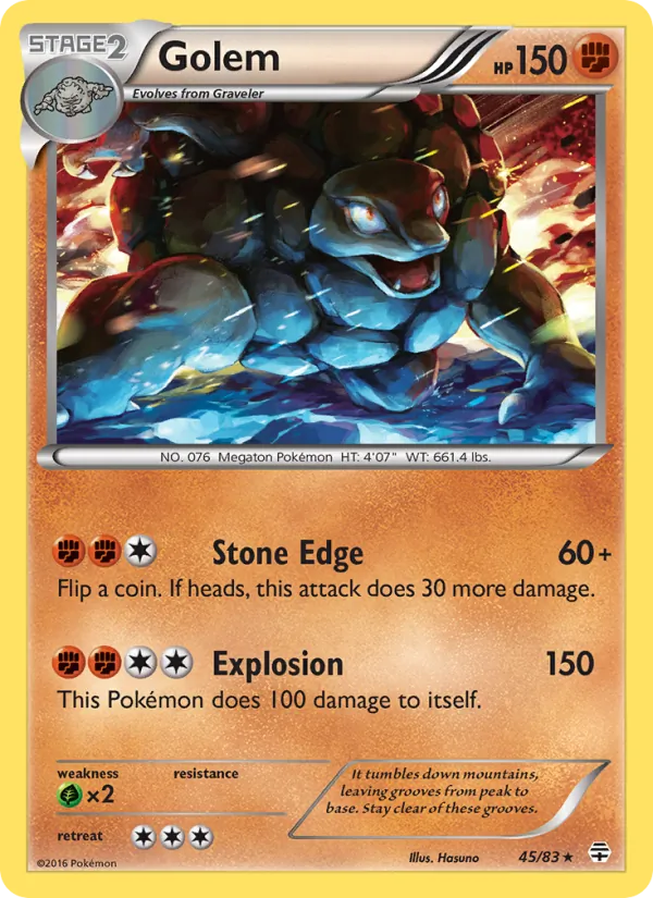 Golem - Generations Pokemon Card