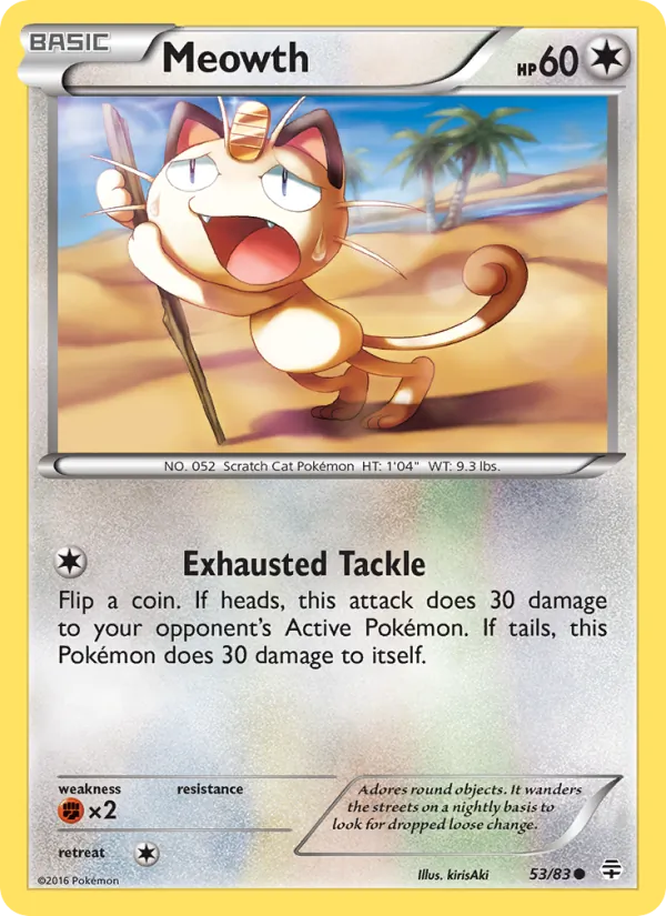 Meowth - Generations Pokemon Card