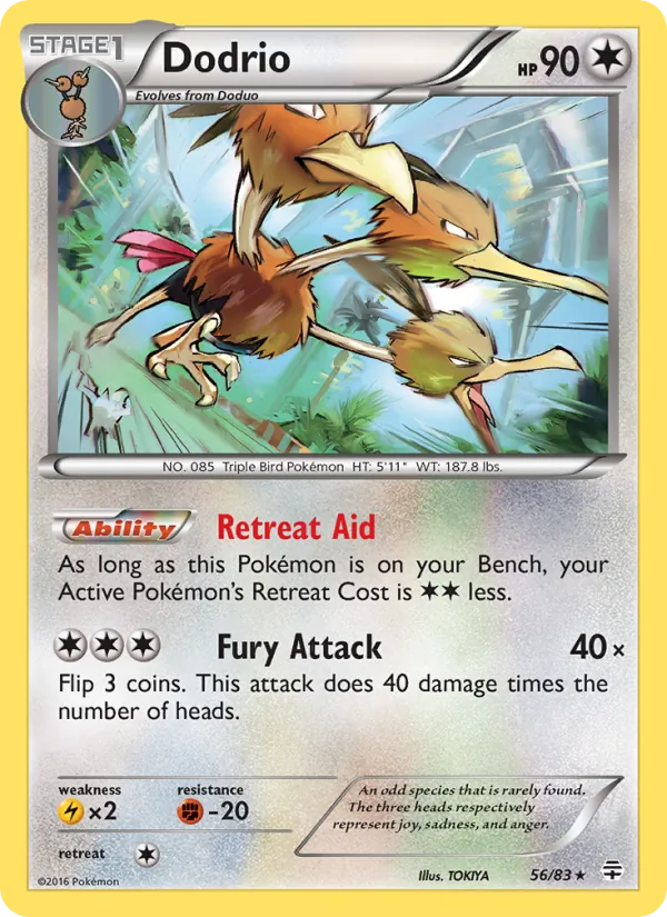 Dodrio - Generations Pokemon Card