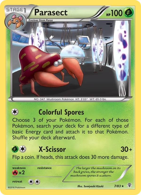 Parasect - Generations Pokemon Card