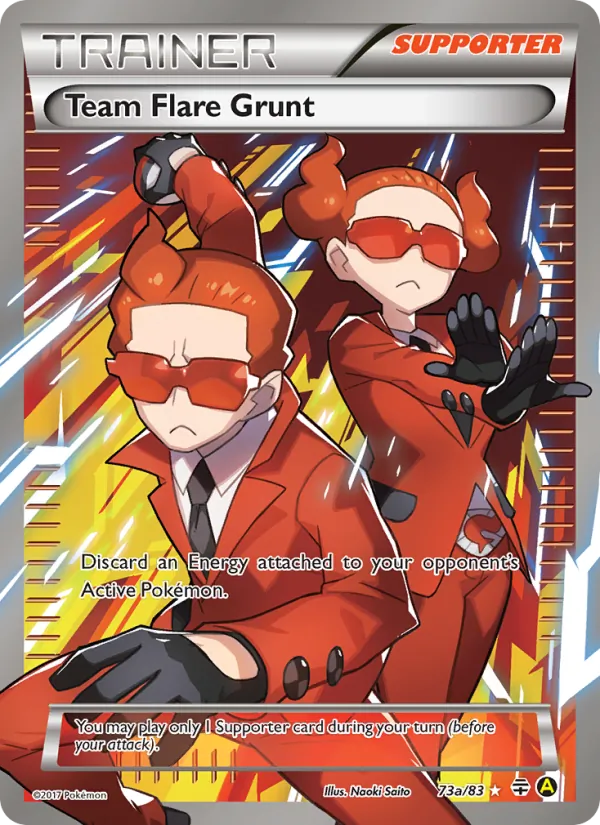 Team Flare Grunt - Generations Pokemon Card