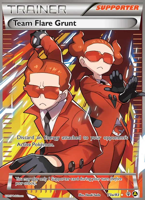Team Flare Grunt - Generations Pokemon Card