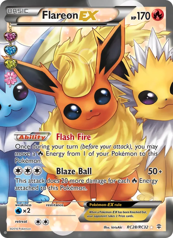 Flareon EX - Generations Pokemon Card