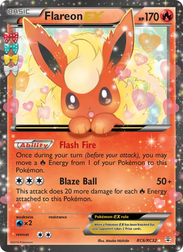 Flareon EX - Generations Pokemon Card