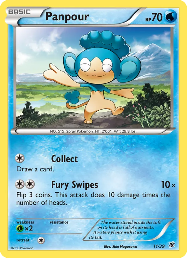 Panpour - Kalos Starter Set Pokemon Card