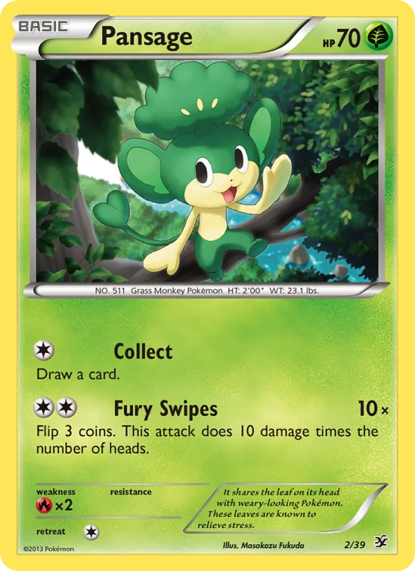 Pansage - Kalos Starter Set Pokemon Card