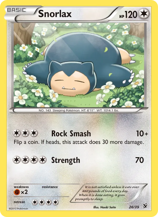 Snorlax - Kalos Starter Set Pokemon Card