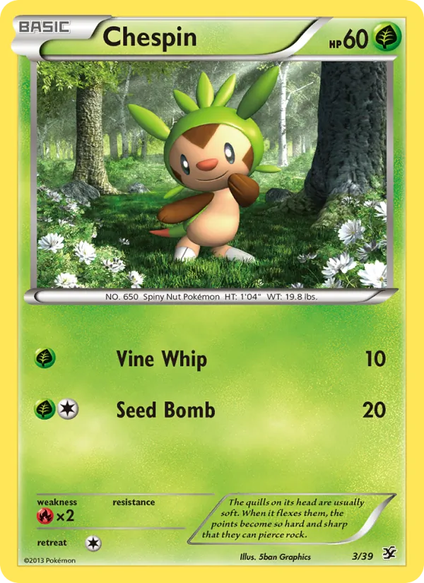 Chespin - Kalos Starter Set Pokemon Card