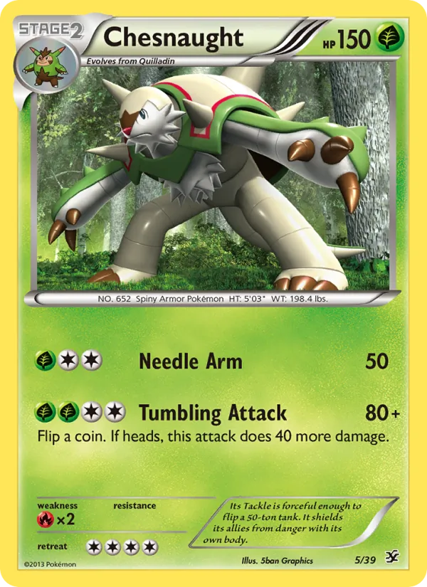Chesnaught - Kalos Starter Set Pokemon Card