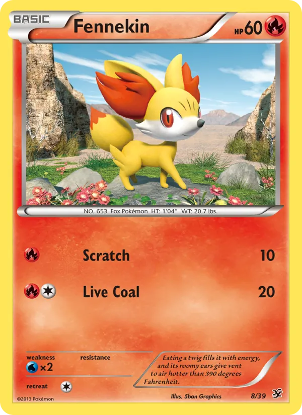 Fennekin - Kalos Starter Set Pokemon Card