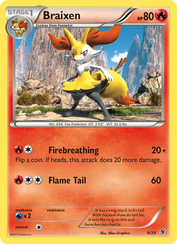 Braixen - Kalos Starter Set Pokemon Card