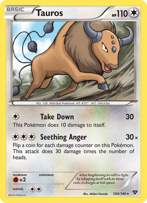 Tauros - XY Pokemon Card