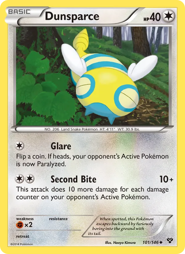 Dunsparce - XY Pokemon Card