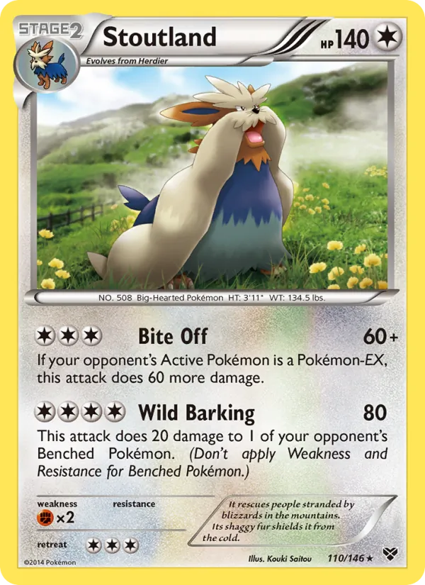 Stoutland - XY Pokemon Card