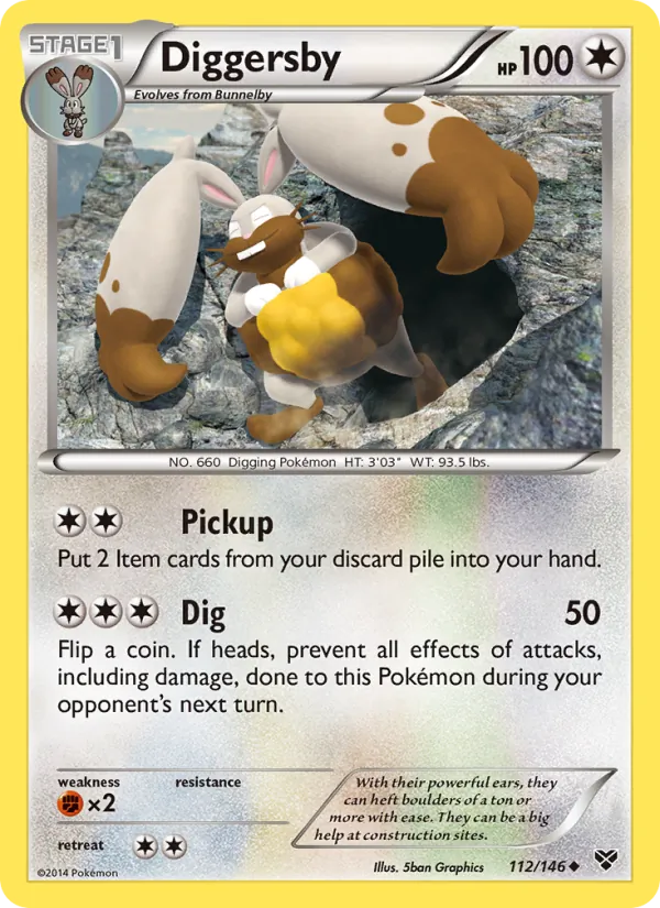 Diggersby - XY Pokemon Card